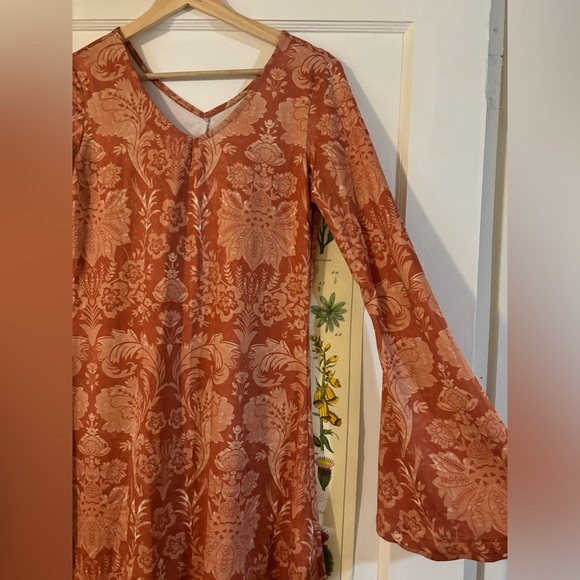 🌞BOHEMIAN DRESS, FLARE SLEEVES. Disco vibes - Picture 3 of 5